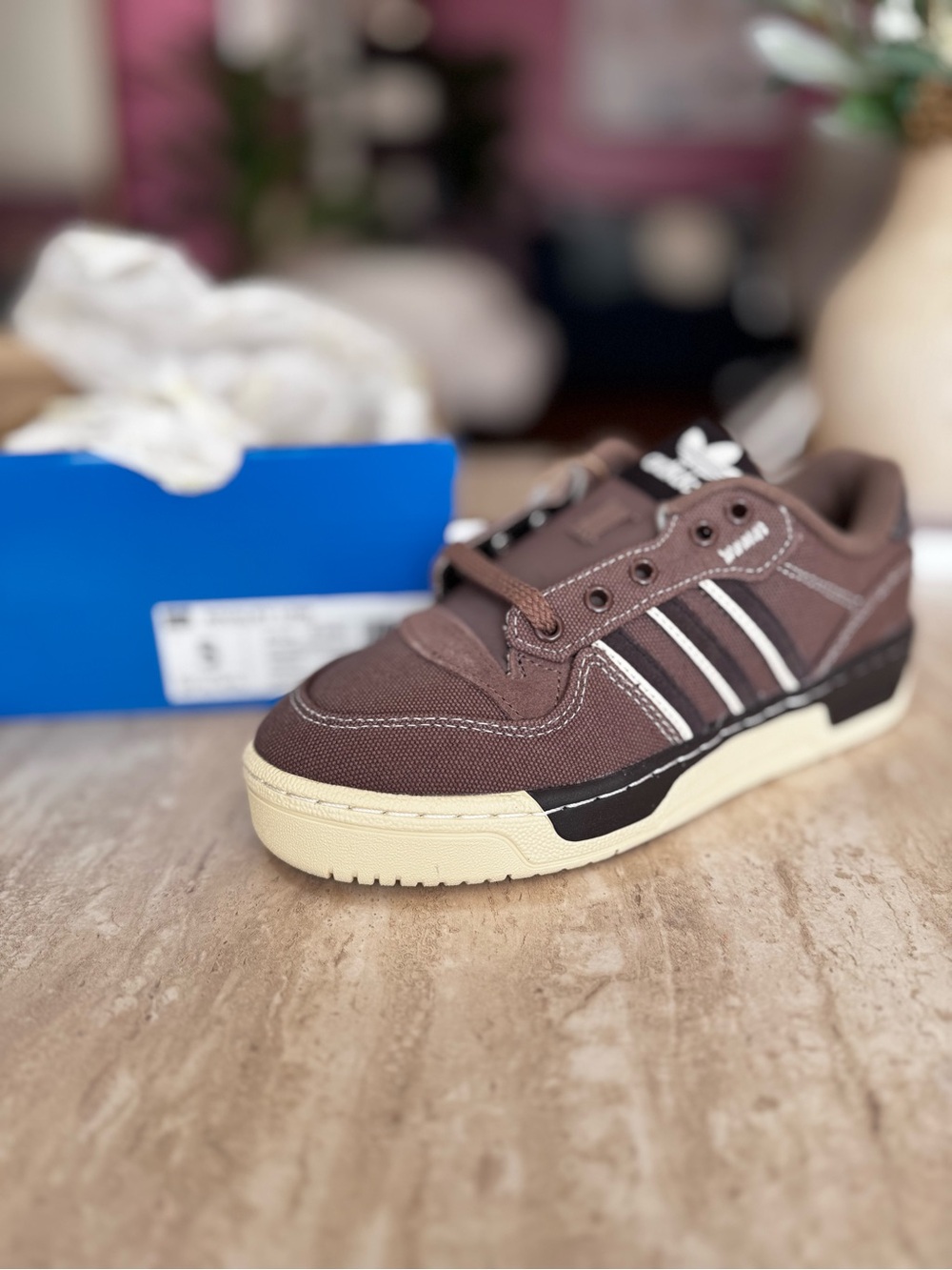 Adidas Originals Brown Canvas Skate Shoe